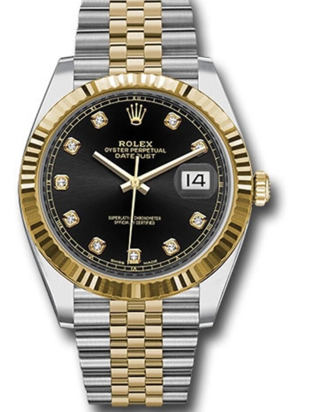 Rolex Datejust 41 Black Diamond Dial on Jubilee Ref 126333